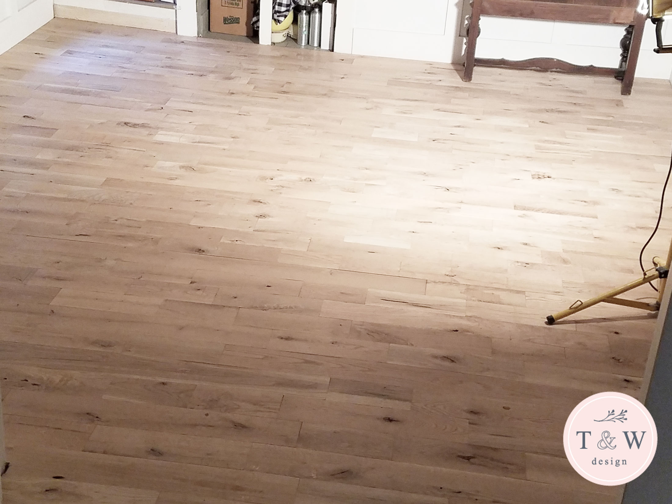 Oak Flooring Installing in the Dining Room – Complete