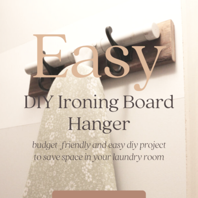 Easy DIY Wall Mounted Ironing Board Holder