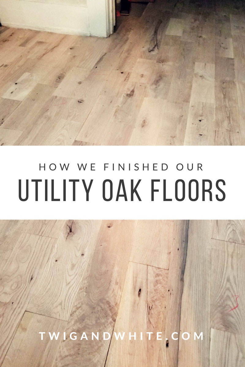 How We Finished Our Utility Oak Flooring