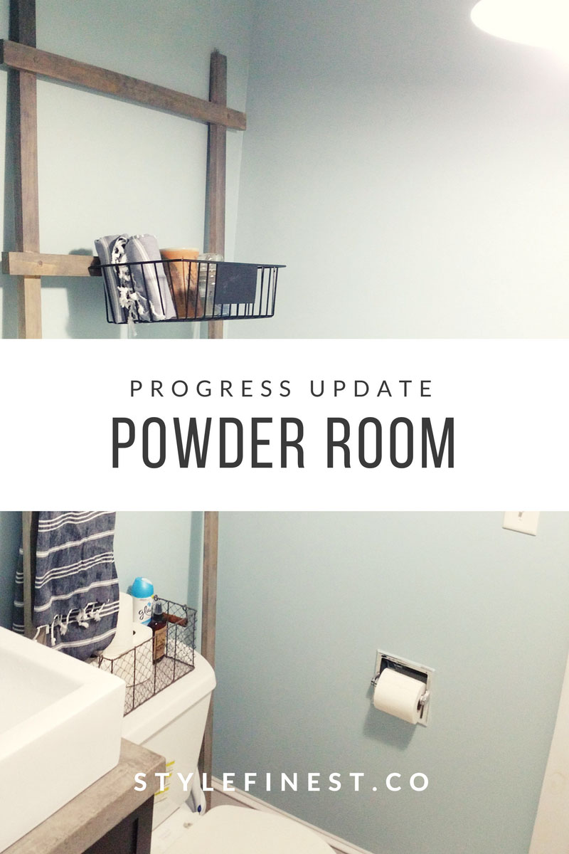 Bathroom Progress – Powder Room