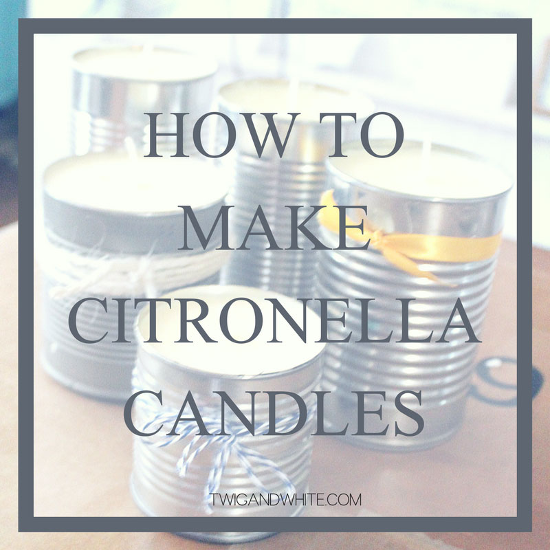 How to Make Citronella Candles for Camping