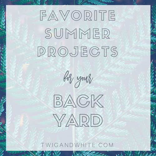 Favorite Summer Projects for your Back Yard