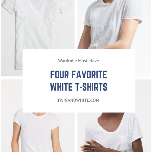 Four Favorite Classic White T-Shirts