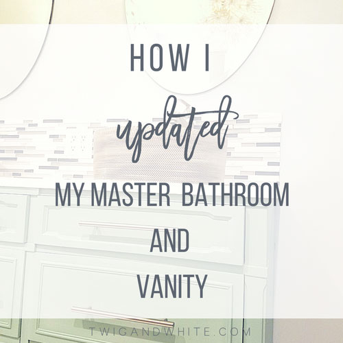 How I Updated the Bathroom Vanity