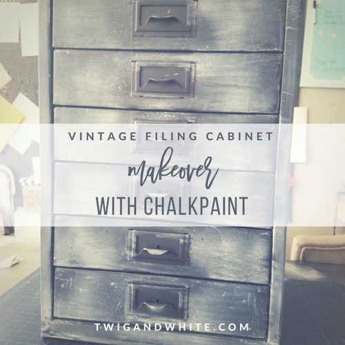 Vintage Filing Cabinet to Cool Farmhouse Modern Office Organizer