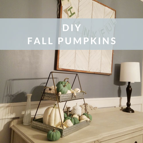 Fall Decor – DIY Painted Pumpkins