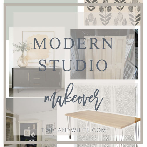 Modern Farmhouse Studio Makeover