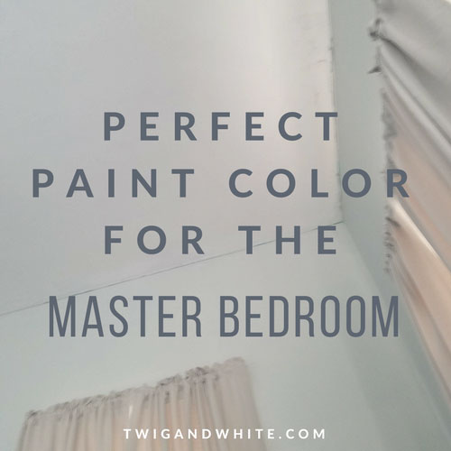 Perfect Paint Color for the Master Bedroom