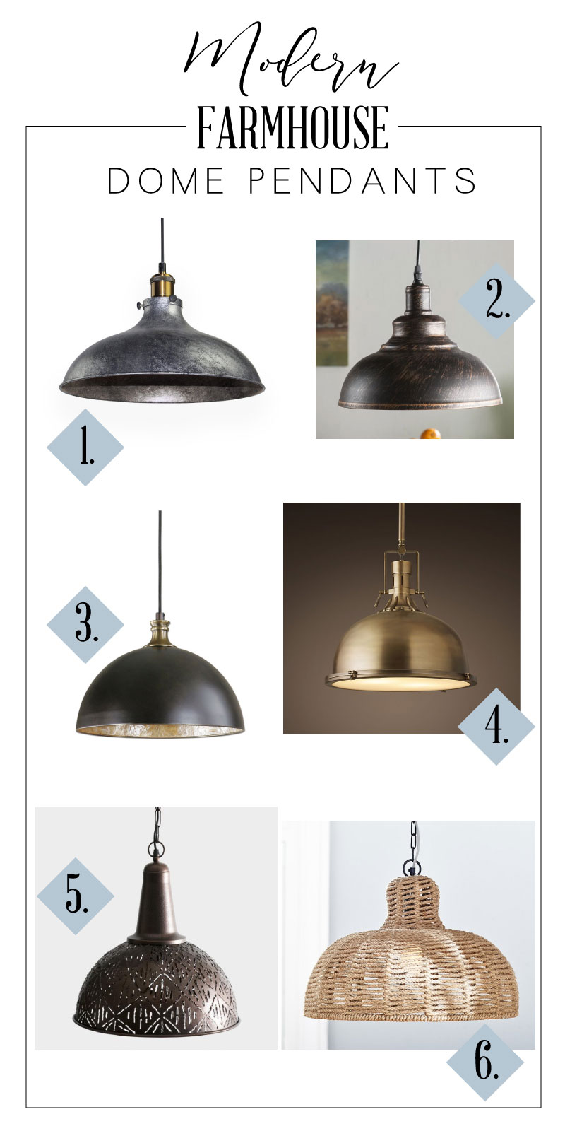 Modern Farmhouse Kitchen Island Pendant Lighting