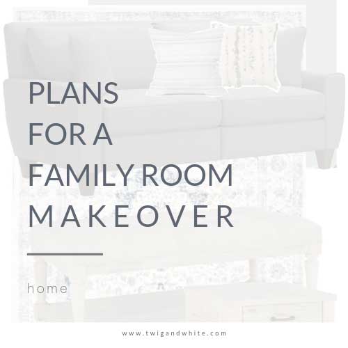 Plans for the Family Room Makeover