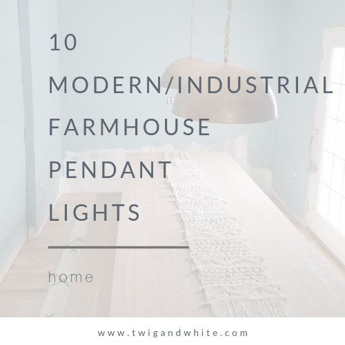 10 Modern Industrial Farmhouse Dome Pendant Chandeliers