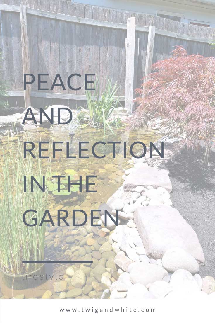 peace and reflection in the garden