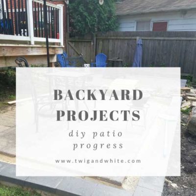 Backyard Progress Almost Complete Patio Area