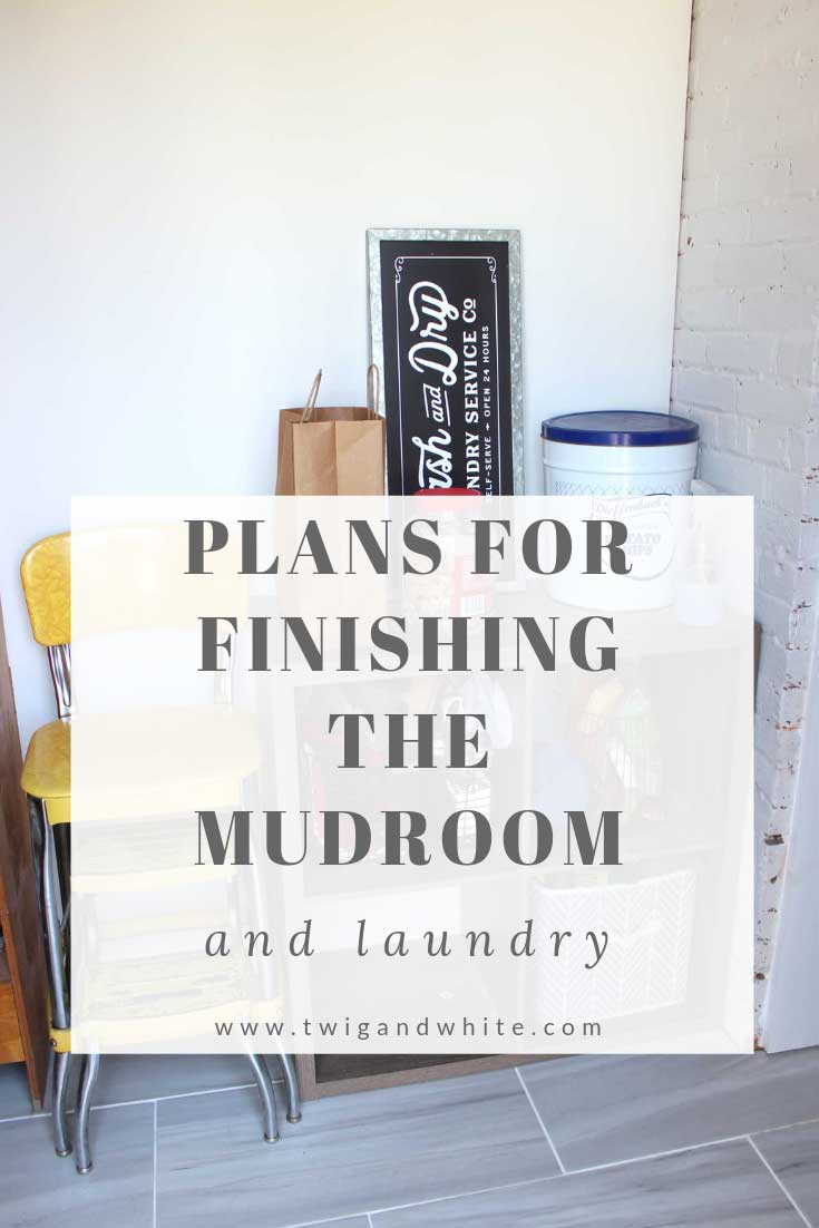 plans for finishing the mudroom and laundry