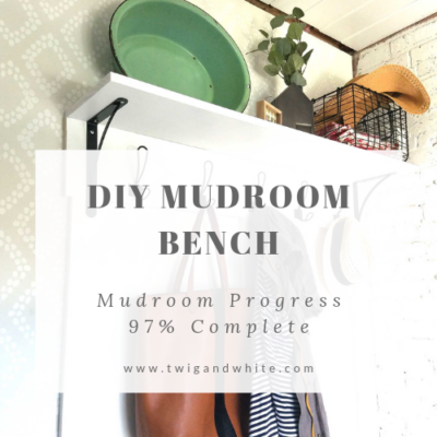 Mudroom Project Reveal – 97% Complete