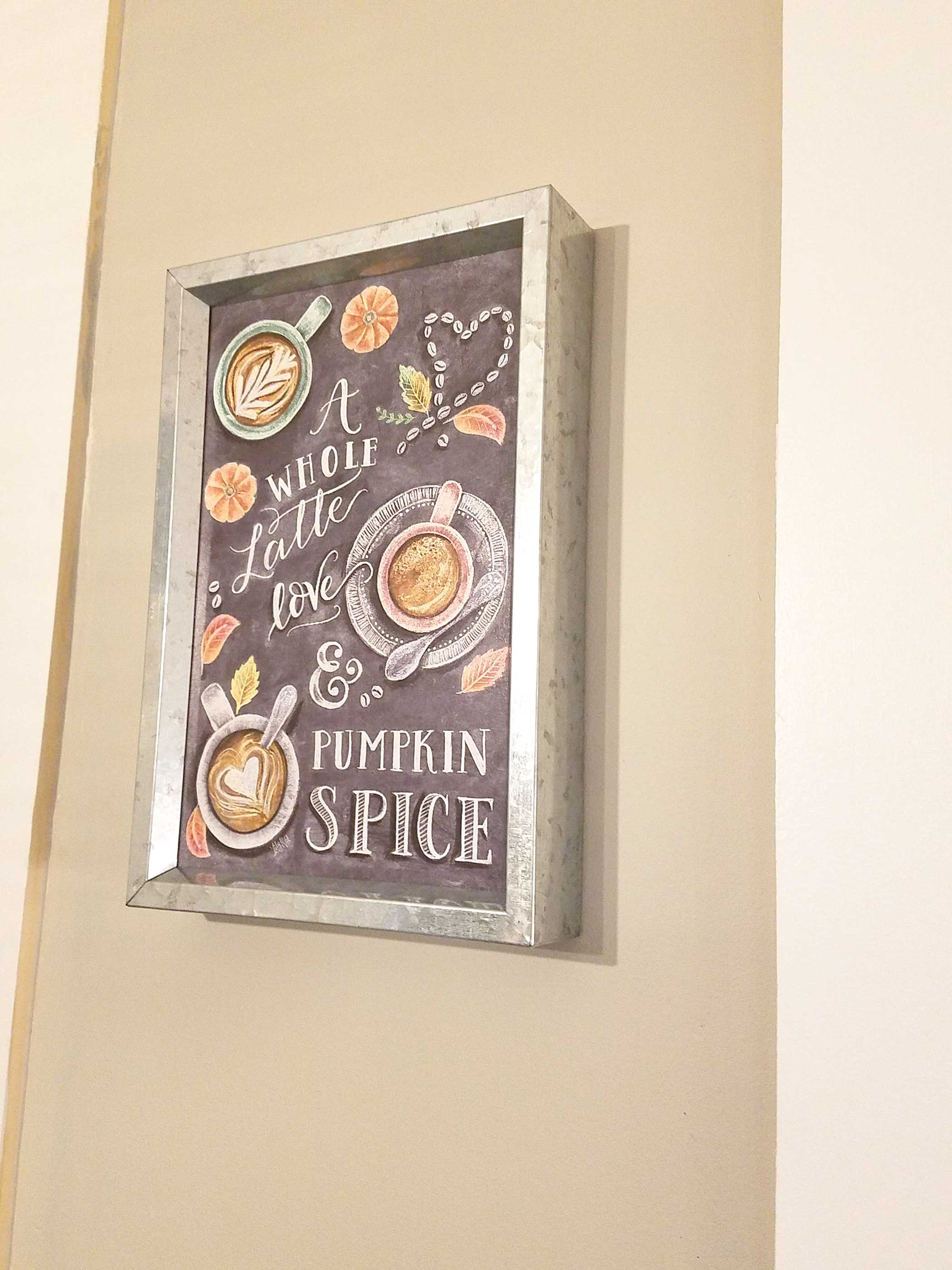 fall decorating in the kitchen