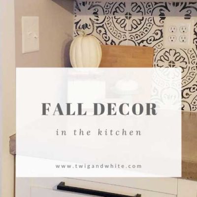 Fall Decorating in the Kitchen