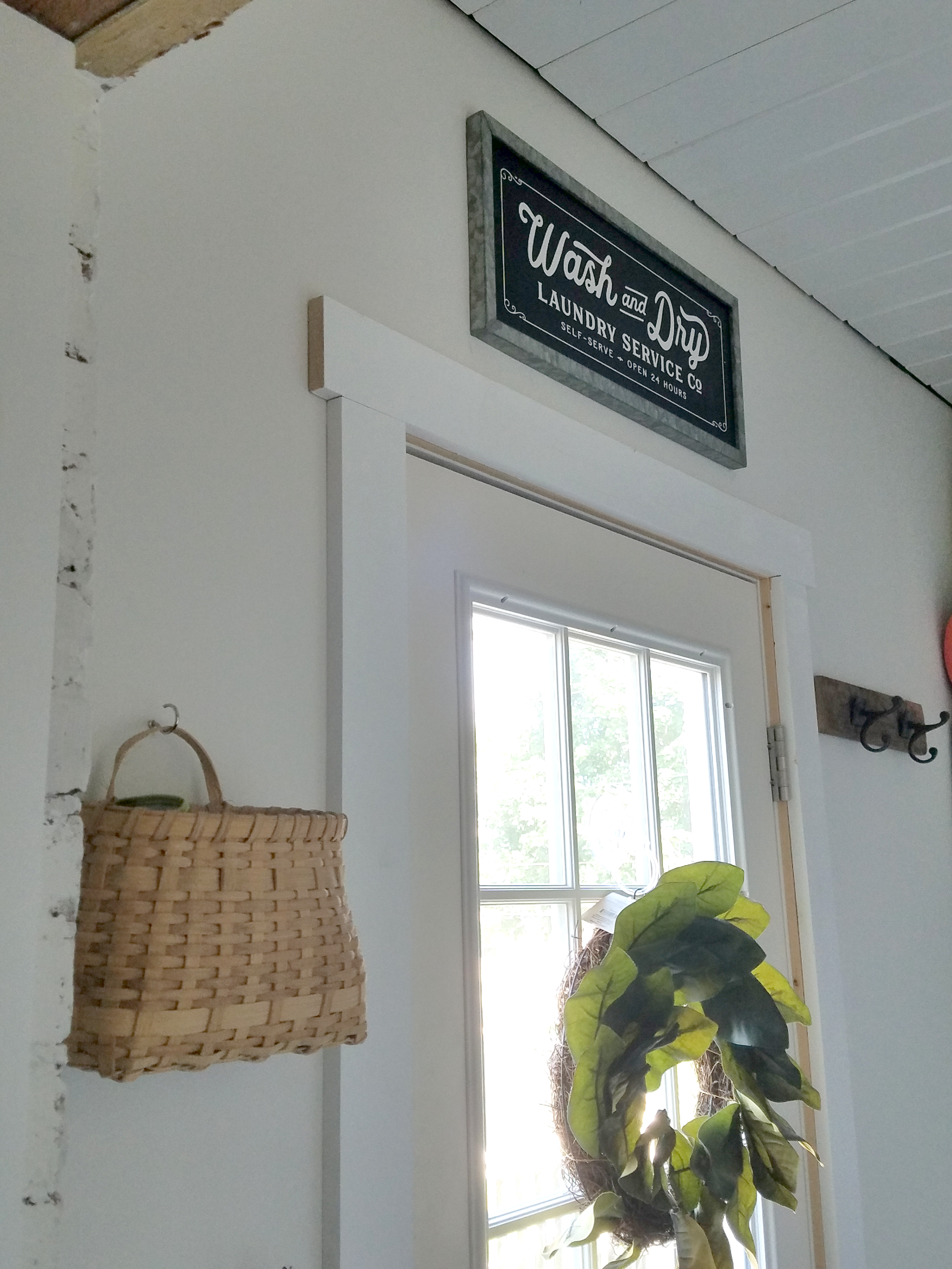 accessories around mudroom door