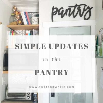 A Couple of Simple Updates to the Pantry