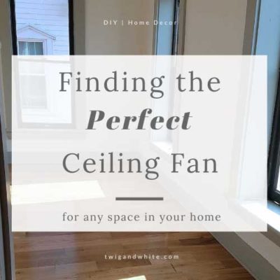 Beauty and Function:  Finding the Perfect Ceiling Fan