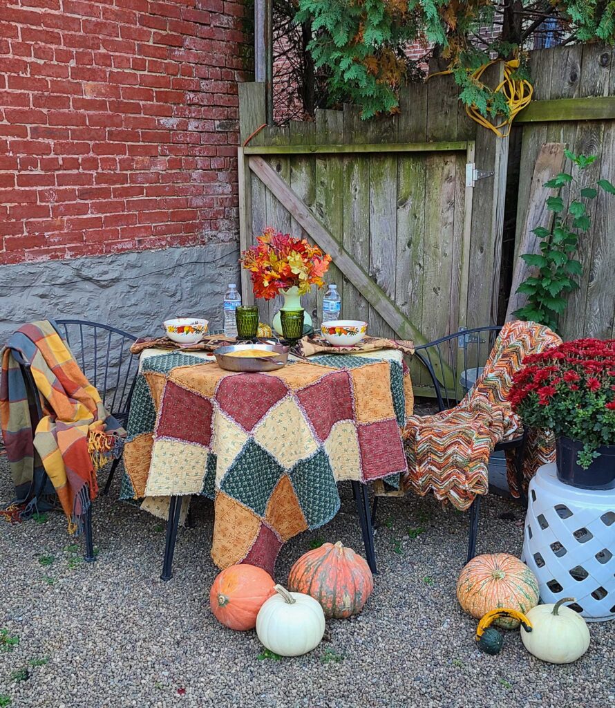 fall dining table