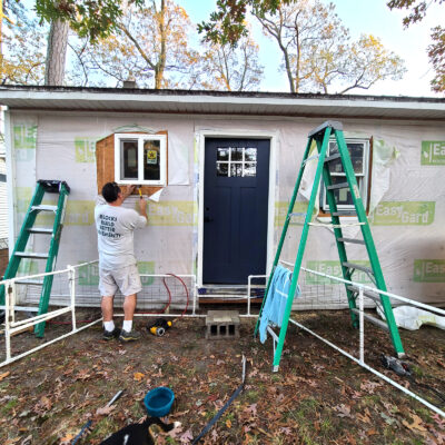 Coastal Cottage Progress: New Back Door and Windows