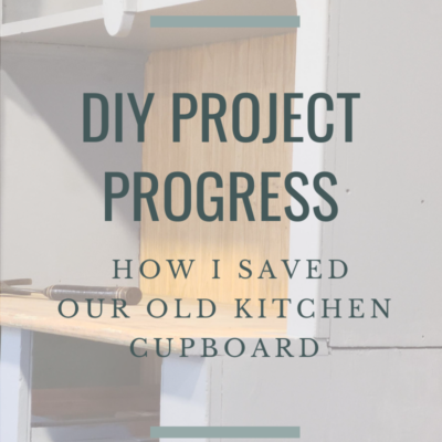 DIY Project Progress:  How I Salvaged this Antique Cupboard