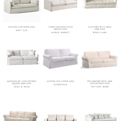 Design Decisions – Slipcovered Sofa