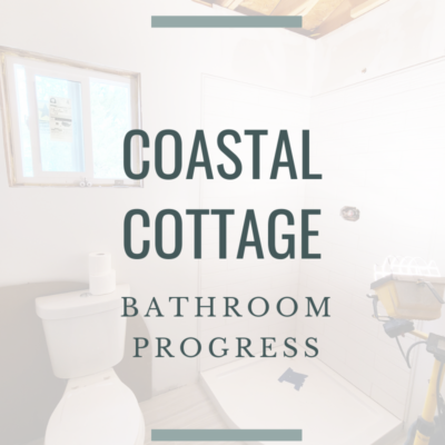 Coastal Cottage: Progress in the Bathroom