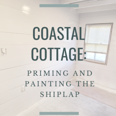 Coastal Cottage:  Painting the Shiplap and Exposed Ceilings