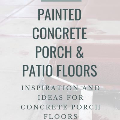 Painted concrete Porch Floors – Inspiration for the Beach Cottage Porch