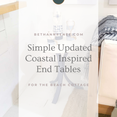 Updated Coastal Style End Tables
