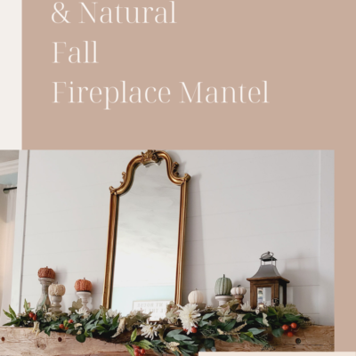 Simple and Natural Fall Mantel
