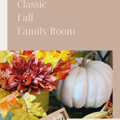 Warm and Classic Fall Family Room