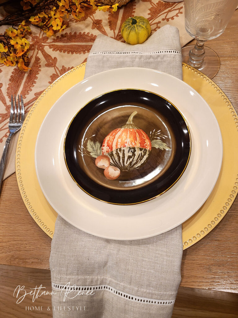fall place setting