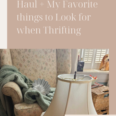 Recent Thrift Store Haul and my favorite things to look for when Thrifting