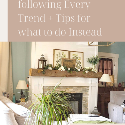 Four Reasons to Stop Following Trends and Tips for What to do Instead