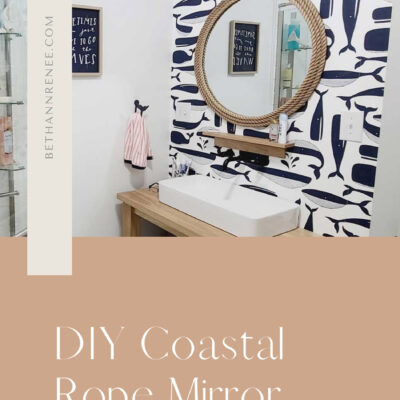 DIY Coastal Rope Mirror