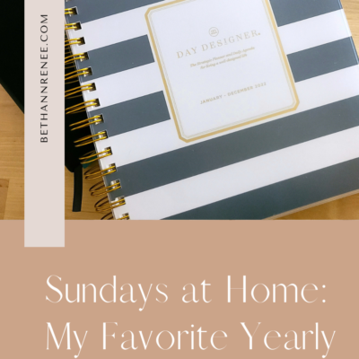 Sundays at Home: My Favorite Planner