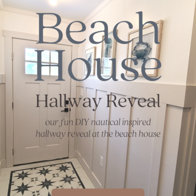 Beach House First Floor Hallway Reveal