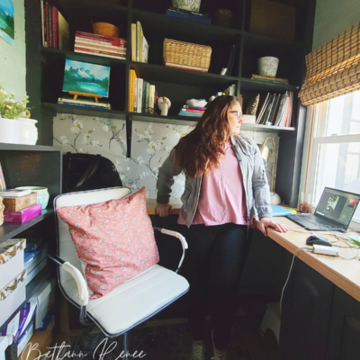 My Repurposed Small Office Makeover on a Budget