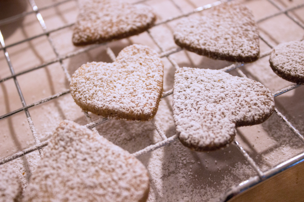 Raspberry Hazelnut Linzer Hearts:  Valentine’s Day Cookies