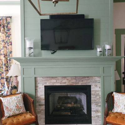 Fireplace Makeover | My Updated Traditional Living Room Mantel