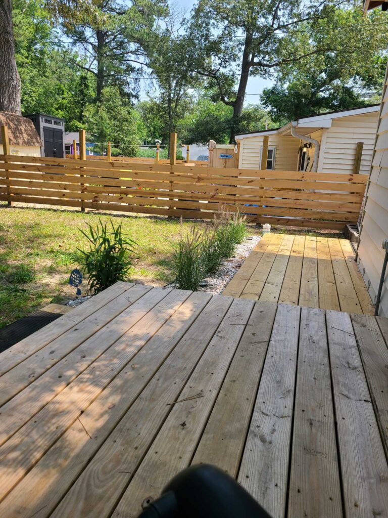 beach house backyard progress