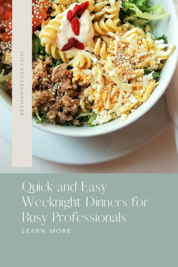 Quick and Easy Weeknight Dinners for Busy Professionals
