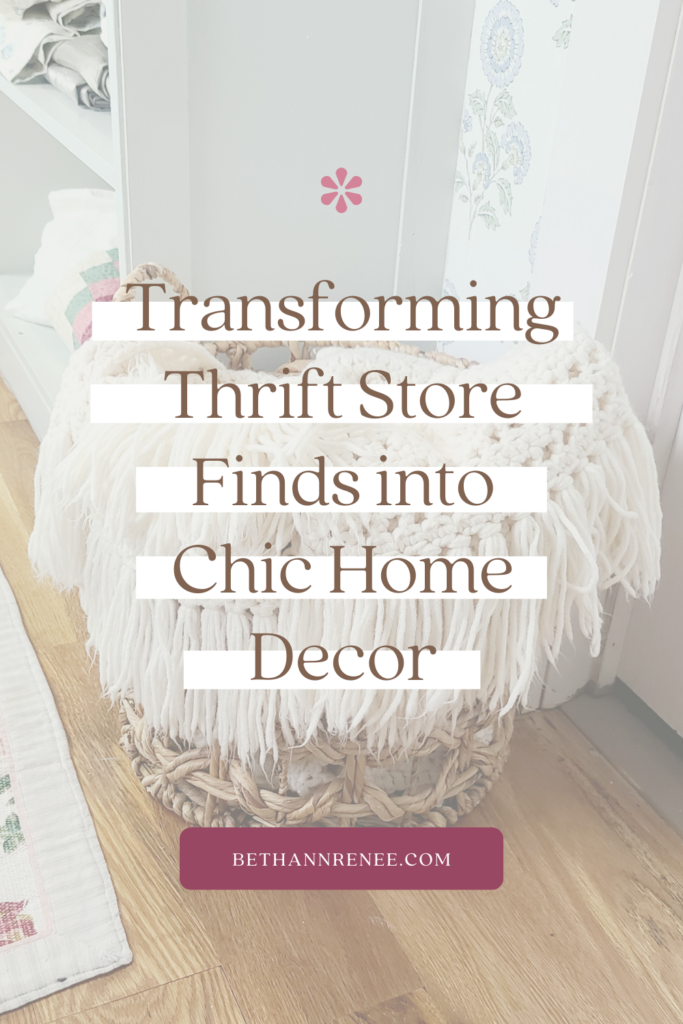 Transforming Thrift Store Finds into Chic Home Decor